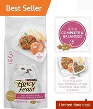 Purina 3 lb. Filet Mignon & Seafood Cat Food – Gourmet Crunch for Adult Cats 5.00 per pound
