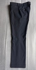 USED PRADA LANA WOOL SLACKS, NAVY, SIZE 46 GOOD