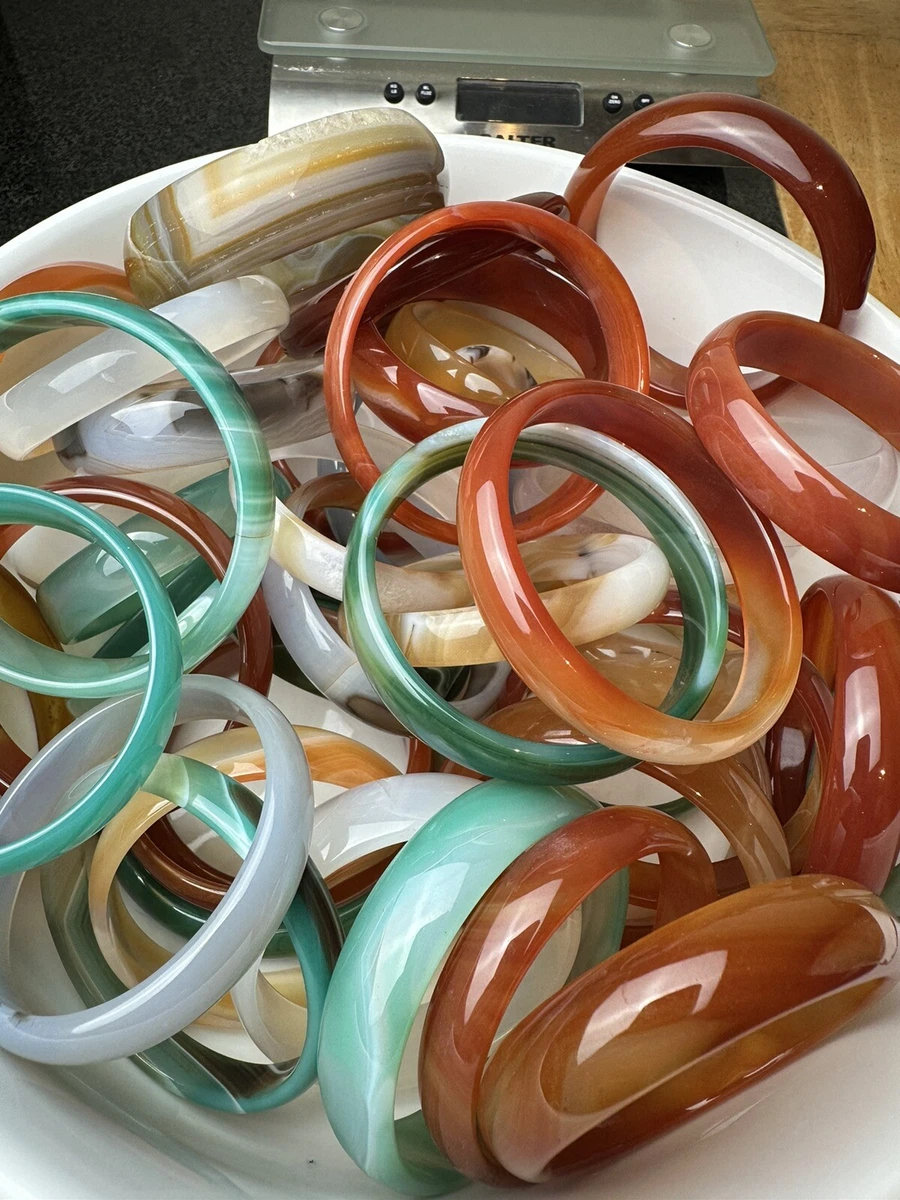 Agate shop bangle bracelet