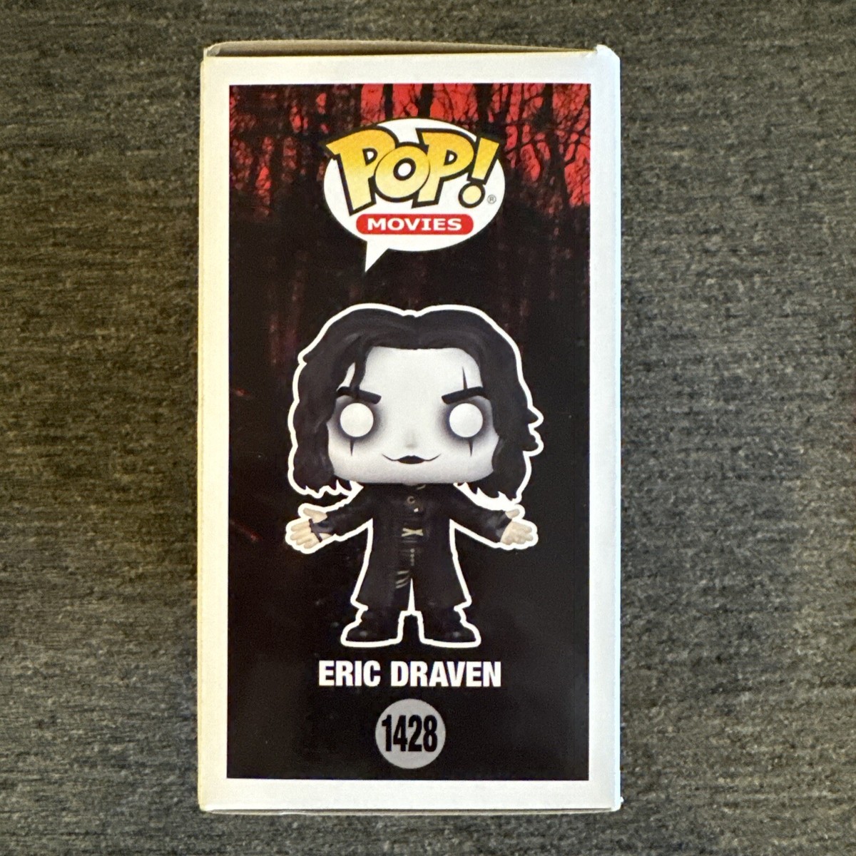THE CROW JAMES O'BARR SIGNED & SKETCHED FUNKO POP #1428 W THE CROW JAMES O'BARR SIGNED & SKETCHED FUNKO POP #1428 W