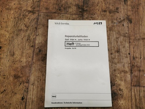 VW Reparaturleitfaden Golf 2 5 Gang Schaltgetriebe 02A #11273