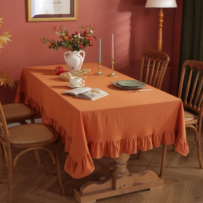 Cotton Fabric Table Cloth Washable Tablecloth Party DiningDecoration Table Cover
