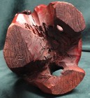 Vintage Antique Carved Rosewood FISHERMAN Detailed 16" tall Sculpture — photo 8