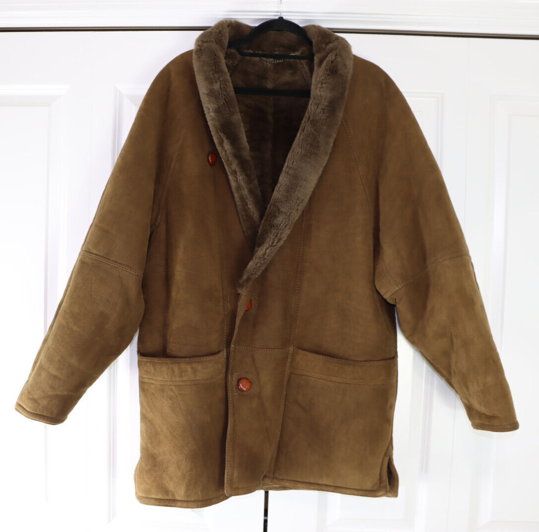 Cleiren Paris Shearling Sheepskin Men's Size 48 Jacket Coat | eBay