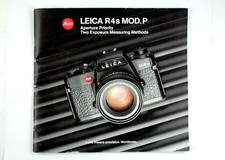 Leitz Leica R4s Model P Genuine Original System - Sales Brochure Booklet