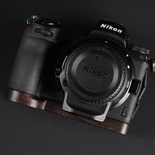 Handmade Wood Hand Grip Holder Handle for Nikon Z5 Z6 Z7 Z6ii Z7II Camera Base