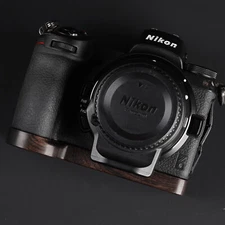 Handmade Wood Hand Grip Holder Handle for Nikon Z5 Z6 Z7 Z6ii Z7II Camera Base