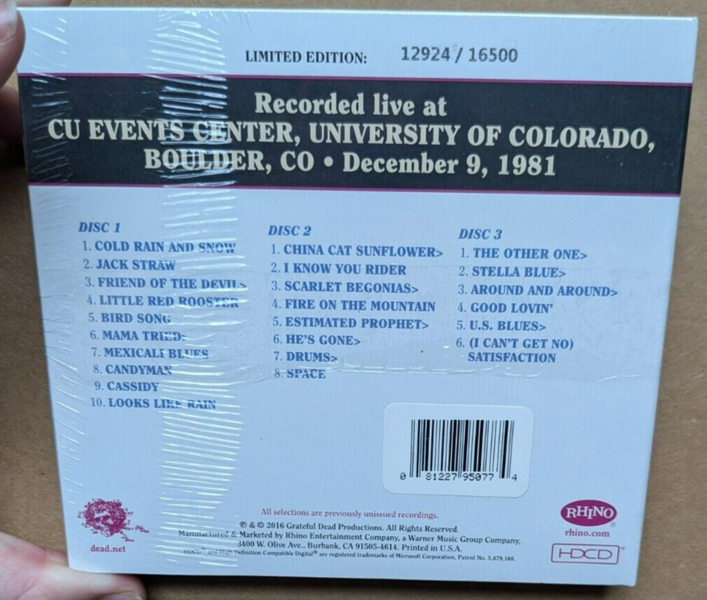 洋楽 Grateful Dead Dave's Picks Vol.20 3CD Dave's Pick's Volume 20: CU Events Center, University of
