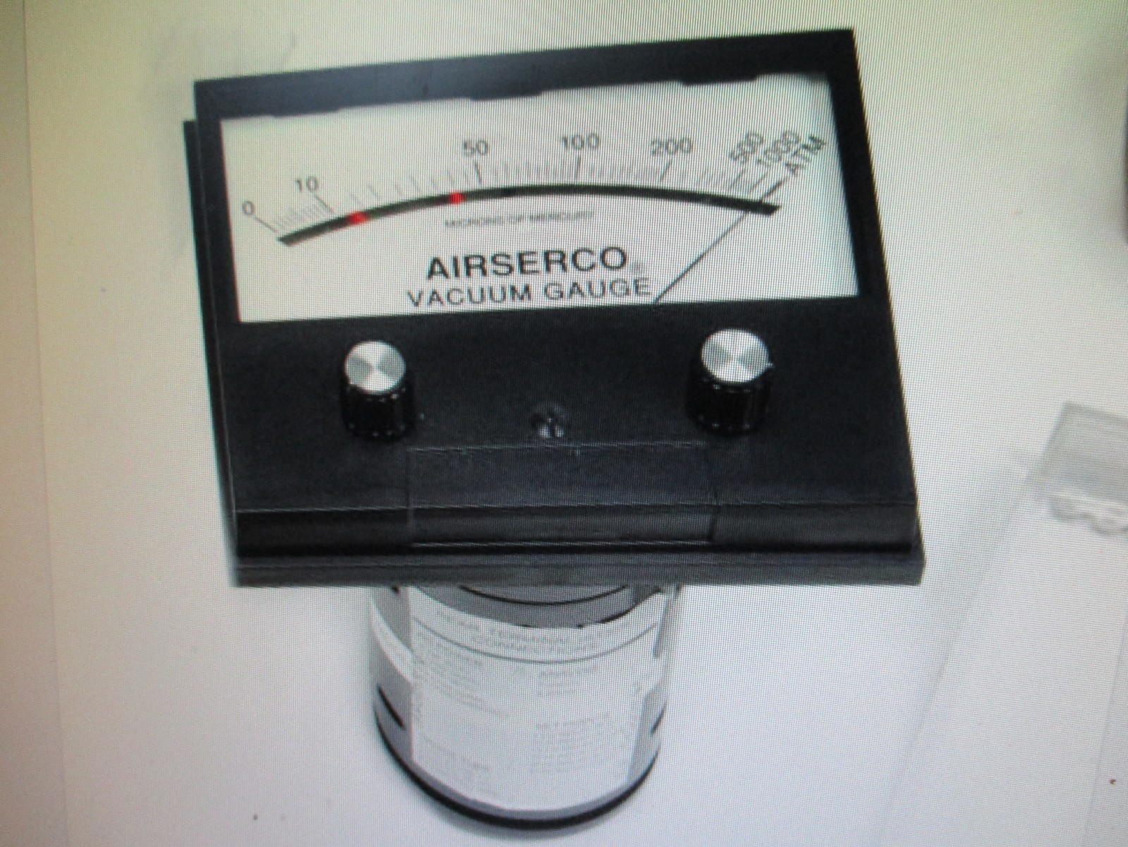 Airserco Analog high Vacuum Gauge 9044SM 01000 microns Removed