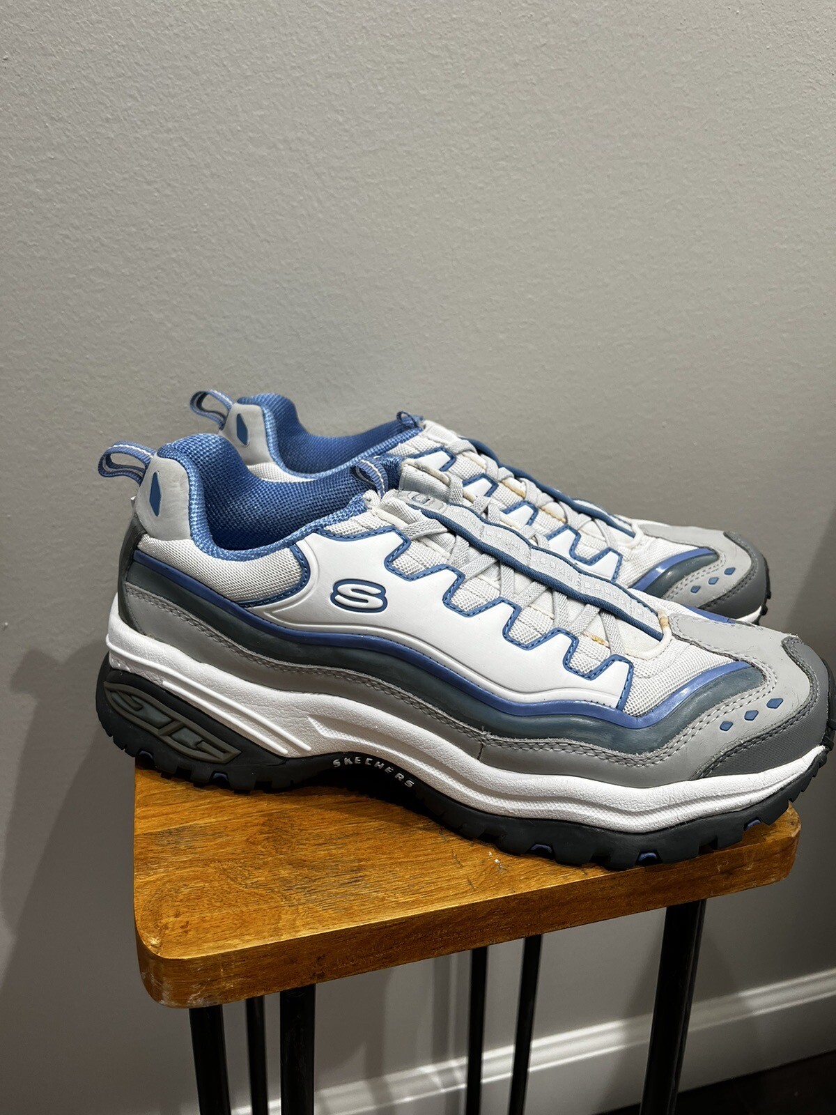 Skechers Slip On Tennis Shoes Y2K Blue sneakers Women… Gem