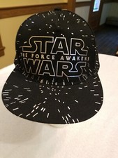 Star Wars The Force Awakens Hat- Kids - Teens 8-14 Y. Black w/ Silver