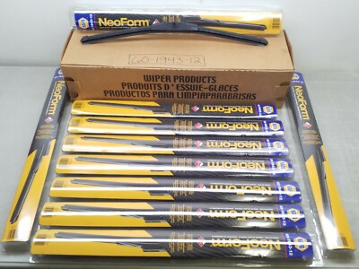 60-1943-12 Napa NeoForm 19'' Wiper Beam Blades w/ Teflon Coating - Qty 10 Pieces