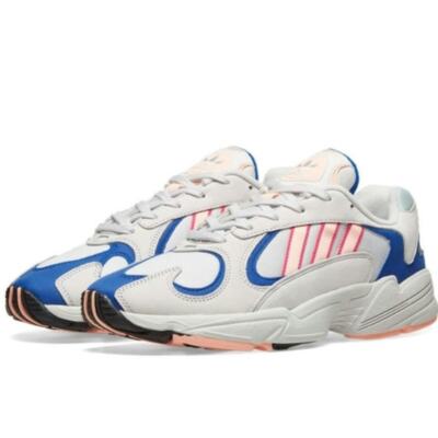 Adidas Originals White Yung Watermelon Leather Low-top Sneakers Grey  Men's