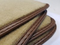 Beige FußMatten FüR Jaguar XF HöChste QualitäT Velours Automatten /Metallhalter
