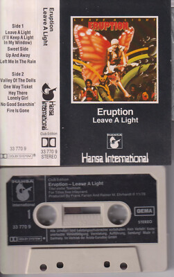 Eruption Rare Cassette Audio Tape Leave A Light 