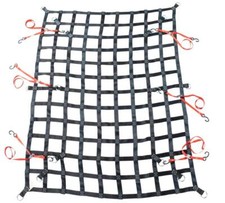 8.75' x 10' Heavy Duty Cargo Net for Pickup Truck Bed w/ D Rings 6 Cam Buckle