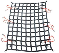 8.75' x 10' Heavy Duty Cargo Net for Pickup Truck Bed w/ D Rings & 6 Cam Buckle