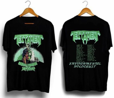 2 sided Testament ''Greenhouse Effect'' T-Shirt, metal band shirt TE4079