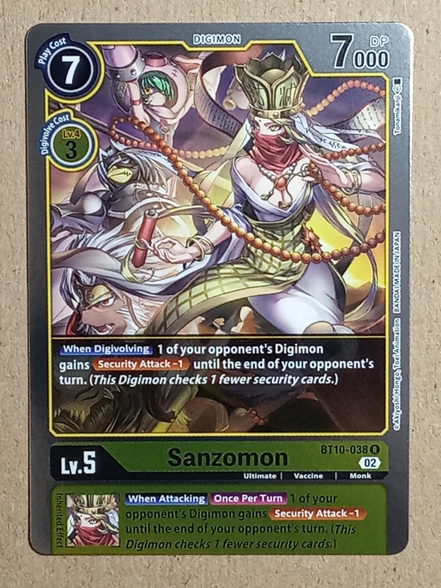 Digimon Card - Sanzomon BT10-038 - Rare - Xros Encounter - NM | eBay