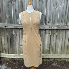 RALPH LAUREN Black Label Beige Sleeveless Dress Size 6