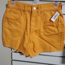 Girls shorts size 14 Orange Cut Offs High Rise With 3" Inseam