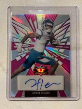 JAIVON HEILIGH 2022 Leaf Valiant Football Pink AUTO # 4/7 Autograph