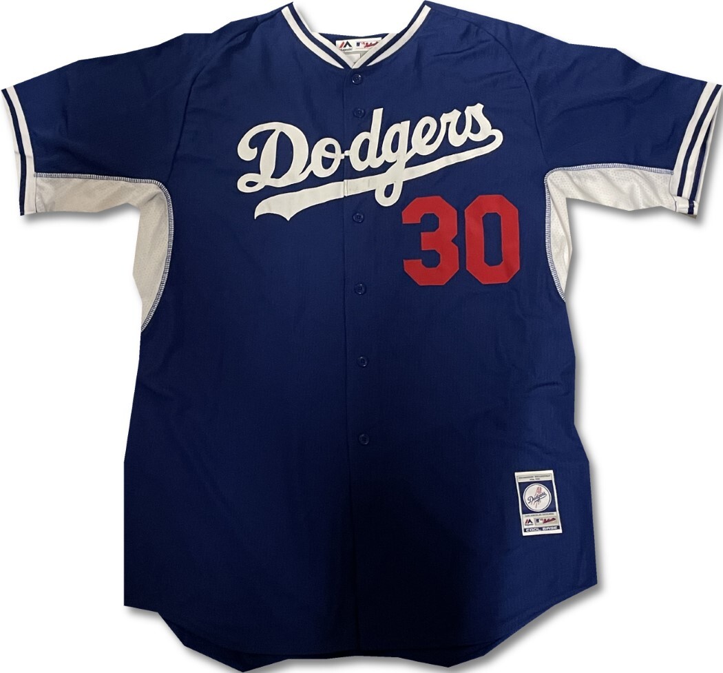 Josh Bard Batting Practice Jersey Dodgers Team Issued MLB #30 2XL
