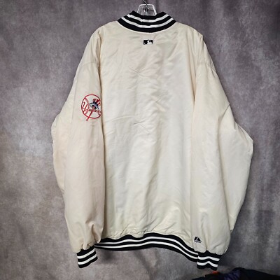 Vintage Majestic Authentic New York Yankees White Satin