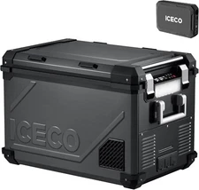 ICECO APL55 12V Freezer Refrigerator with SECOP with 250Wh Battery -4℉ to 68℉