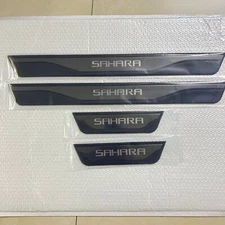 4Pcs Black Door Scuff Sill Cover Panel Step Protector for Sahara Accessories