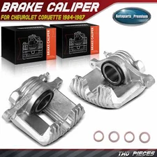 Pair Front Brake Calipers for Chevrolet Corvette 1984 1985 1986 1987 14105945