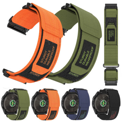 Quick Fit Watch Band Strap Nylon For Garmin Fenix 3 3HR 5 5X Plus 6 6X Pro 7 7X