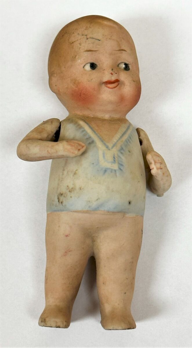 Antique 4 NIPPON Baby Bud All Bisque Doll