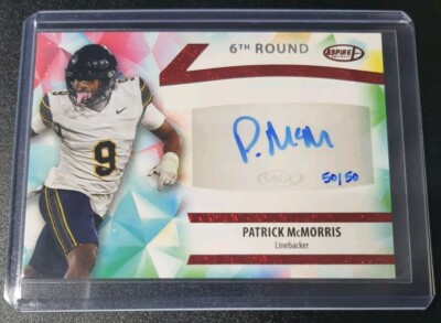 Patrick McMorris - Sage Aspire 2024 - Dolphins, California - Auto - Red - /50