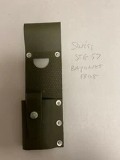 SWISS ARMY BAYONET O.D. FROG. 