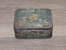 Antique GM General Motors Emergency Bulb Tin Kit; Parts Auto Car Truck