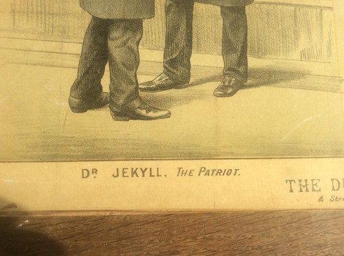 Political Cartoon Antique Original Tom Merry Lithograph Dr Jekyll & Mr Hyde - Picture 4 of 7