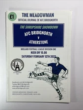 AFC Bridgnorth v Atherstone;  Midland League, 12th February 2022
