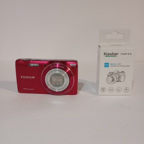 Fujifilm FinePix JZ100 14MP Digital Camera - Red - For Parts or Repair - Afbeelding 1 van 5