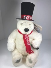 Vintage Coca-Cola Polar Bear 2000 Millennium Plush With Tags