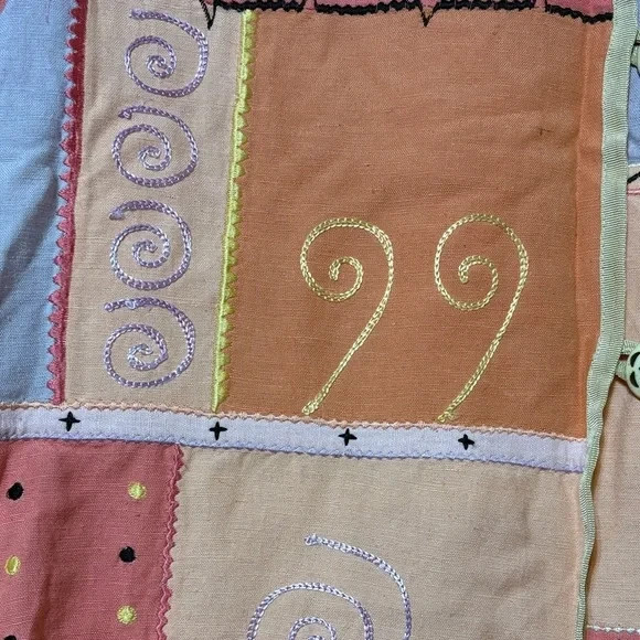 Indigo Moon colorful patchwork jacket, embroidery… - image 3