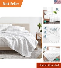 King Sheet Set - Luxury 1800 Ultra-Soft Microfiber Double Brushed - Deep Pock...