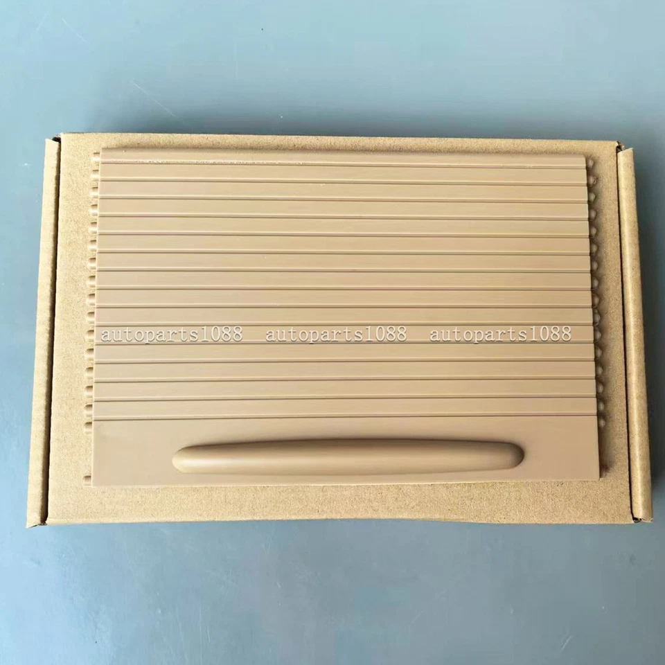 Consola delantera portavasos cubierta persiana enrollable beige apta para 03-10 Porsche Cayenne Foto 2 de 4