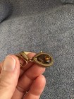 Vtg Trifari Gold Tone Clip Earrings Textured Door Knocker & Citrine Dangle Lot — photo 6
