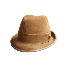 Vintage Dobbs Tan Suede Fedora, Size 7, Personal Note Inside, Free Shipping 