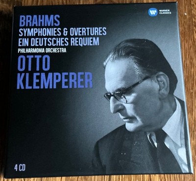 Brahms: Symphonies, Overtures; German Requiem: Klemperer: Warner Classics 4 CDS