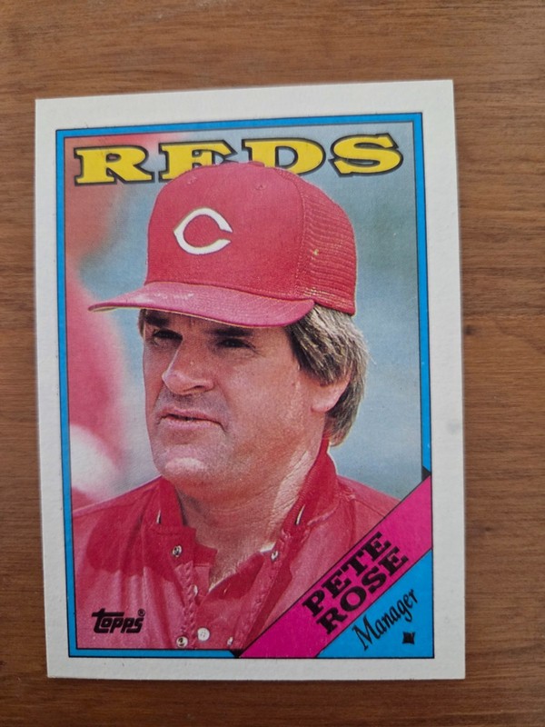 1988 Topps - Team Checklist Pete Rose #475