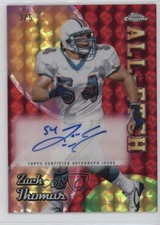 2024 Topps Chrome All-Etch Red Geometric Refractor /5 Zach Thomas Auto HOF lz7