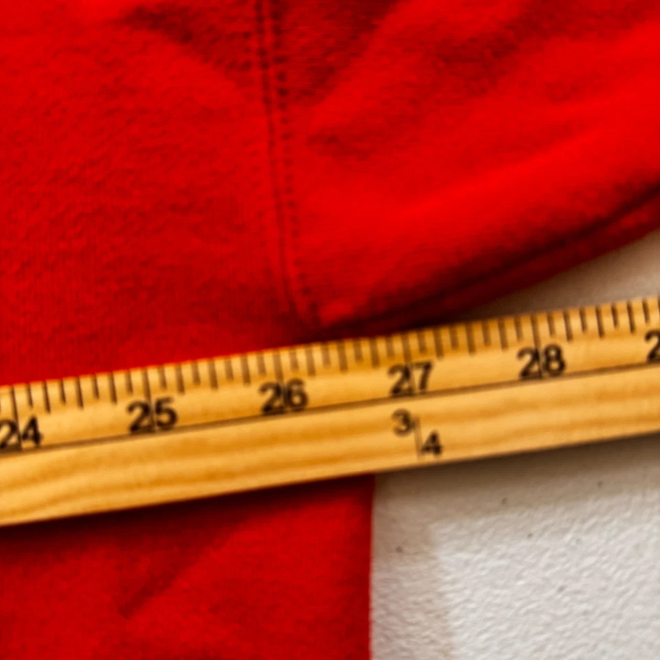 Винтажный красный плюшевый медведь срочно Рождественская толстовка XXL первоклассный вес праздник унисекс - Изображение 4 из 4