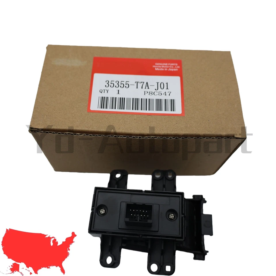 35355-T7A-J01 OEM New for 2016-2022 Honda HR-V 1.8L L4 Parking Brake Switch US - Imagem 4 de 4
